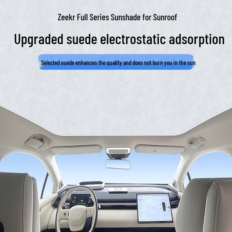 Silicone Suction Electrostatic Sunroof Sunshade for Zeekr 001 007 009 7X
