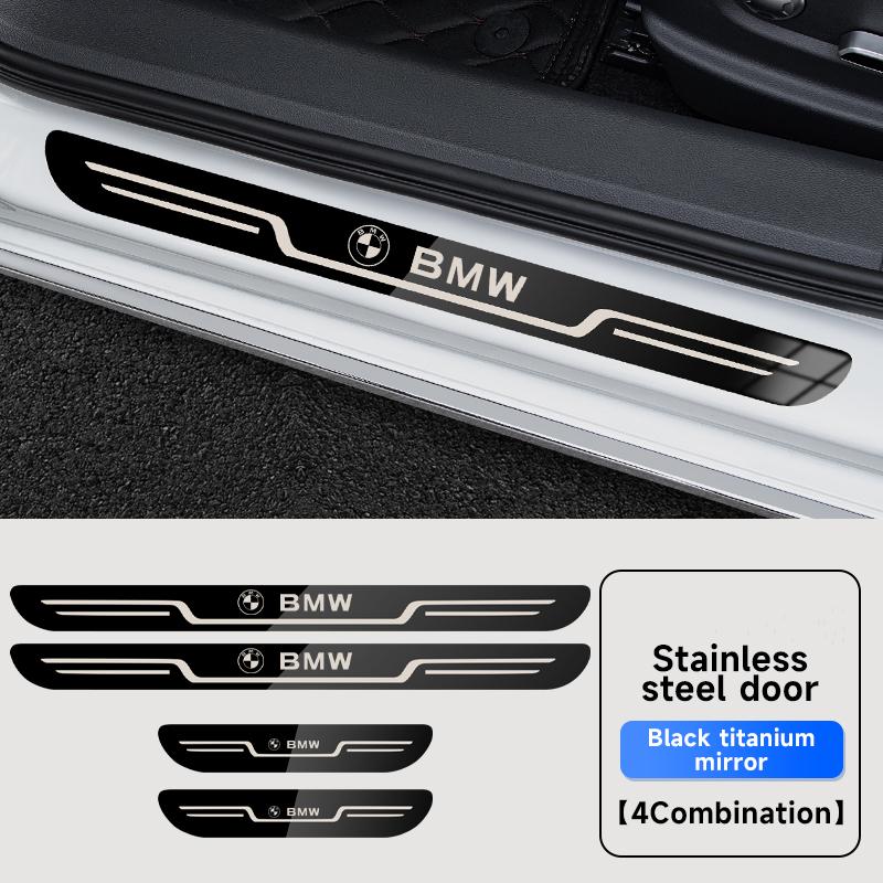 Car Stainless Steel Door Sill Pedal Welcome Scuff Plate For BMW M Performance F30 F20 F10 F18 F22 F01 X3 X4 F06 M3 M5 Accessorie Gam00