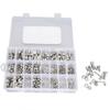 Kit surtido de 520 tornillos y tuercas de acero inoxidable, hexagonales, planos, métricos, M3, M4, M5 y M6