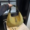 Large Capacity Casual Oblique Span Bag Light Commuter Dumpling Bag Lazy Simple Canvas Shoulder Bag Trendy Lightweight Small Bag