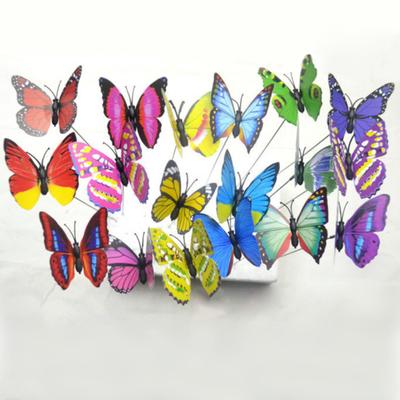 Family & Garden 10Pcs/Set Simulation Butterfly Stick Outdoor Flower Pot Decor Ornament