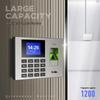 Deli 14060 Fingerprint Time Attendance System CN Plug (adapter Included)
