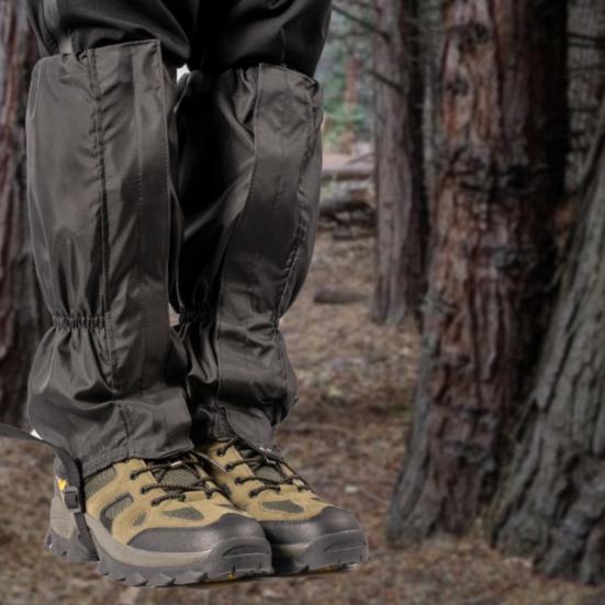 1 Pair Outdoor Leg Gaiter Adjustable Waterproof Men Women Hiking Climbing Snow Skiing Hunting Snake Guard Snow Boot Shoe Gaiter Leg Protector Cover