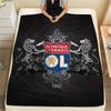 Olympique Lyonnais, Muster Flanelldecke, Hohe Qualität, Bequem für Alle Jahreszeiten, Heimdekoration, Wärme und Komfort, Perfekt für Geschenke.