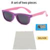New Fashion Brand Children's Color Sunglasses Anti UV Baby Sunshade Anti Blue Light Glasses Men's and Women's Sunglasses UV400