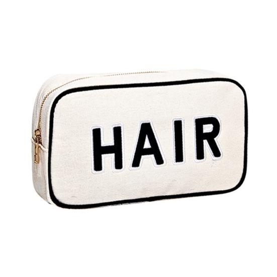 Large Capacity Cosmetic Bag Letter Print Handheld Cleansing Bag Lotion Eye Shadow Brushes Storage Bag Makeup Case