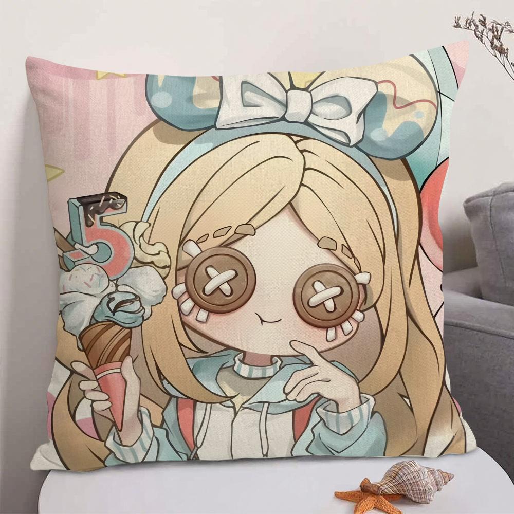 1PC Game IIdentity V Cushion Cover Natural Linen Organic Fabric DoubleSided Printing Sofa Home Decor Gift Pillow Case