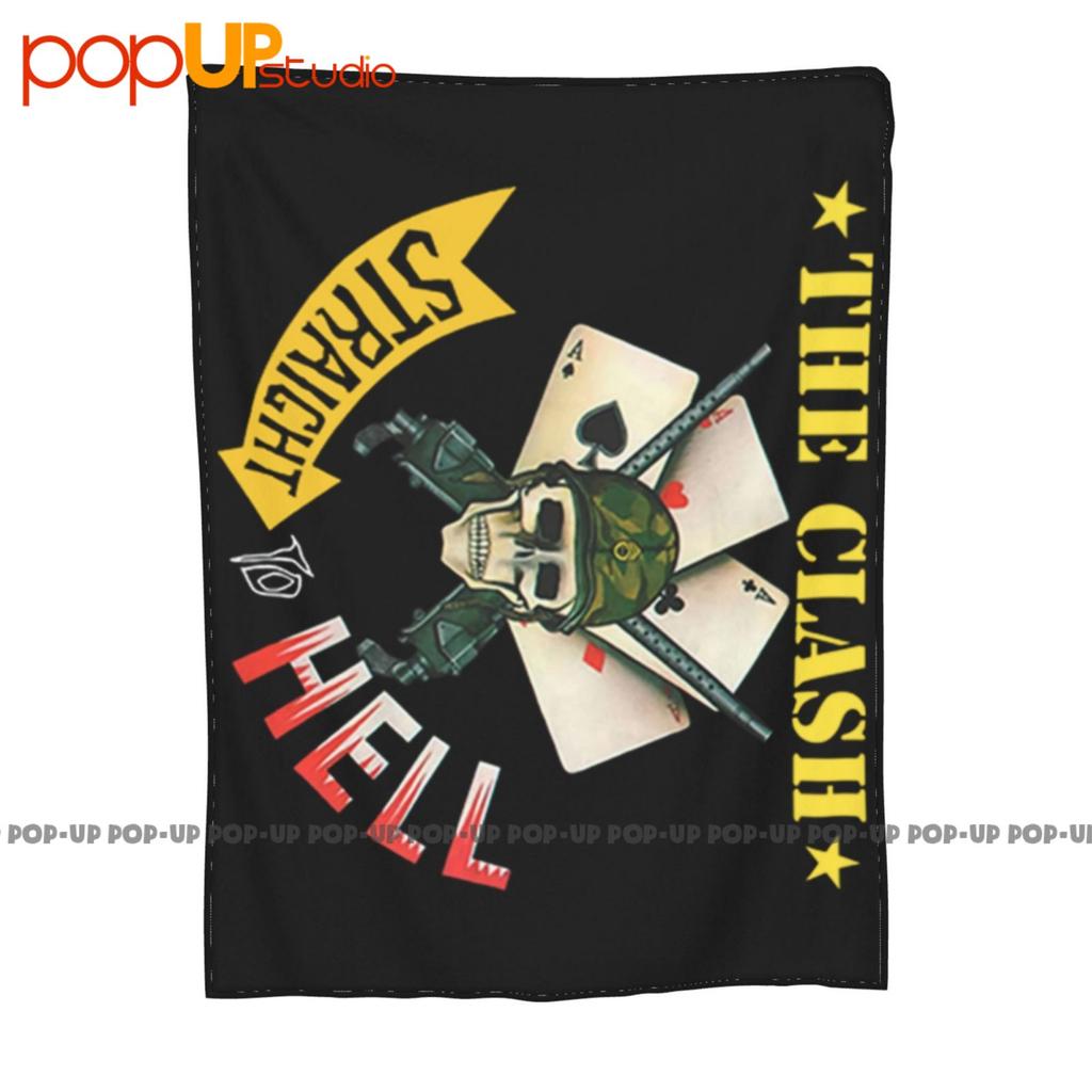 The Clash Straight To Hell Band Logo Ultra-Weiche Decke Steppdecke Winter Sofaabdeckung Bettbezüge