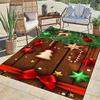 1pc Christmas Elements Area Rug, Slip-Resistant, Easy-Clean, Stain-Resistant, Perfect for Cozy Living Rooms, Bedrooms, Kitchens, Offices, an