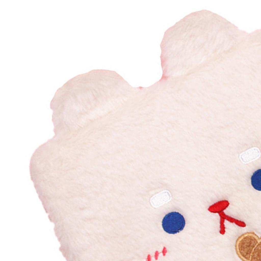 Plush Tablet Bag for Girls Cute Pattern Multiple Protection Lightweight Tablet Sleeve Case Tablet Carrying Case White