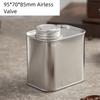New Large-capacity Coffee Sealed Cans One-way Exhaust Kitchen Storage Tools Coffee Powder Storage Jar Square Storage Iron Can