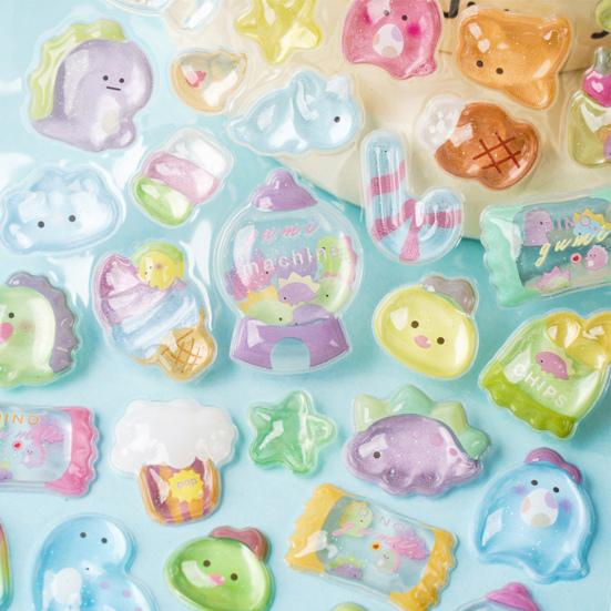 3D Hollow Embossed Sticker Cute Animal Stickers with Floating Visual Effect Waterproof PVC Decals for DIY Crafts Laptops Water Bottles Scrapbooks