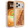Fashion 3IN1 Hybrid 3D Glittering Flowing Sand Armor Dynamic Shockproof Phone Case for IPhone 17 Pro Max 16 15 14 13 12 Pro Max Otther with Box Cover