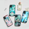 Kawaii H-Hatsune Miku Voor IPhone 15 16 Pro Max 11 12 13 14 XS XR X Plus 16E Mat Transparante Telefoonhoes