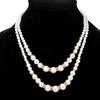 Adjustable Double-Layer Luxury Faux Pearl Beads Necklace for Party