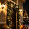 Indoor Outdoor Garland Display Hanger Adjustable Christmas Wreath Rod, 23.6"-59" Length Heavy-Duty Front Door Decoration for Hanger, No Drilling