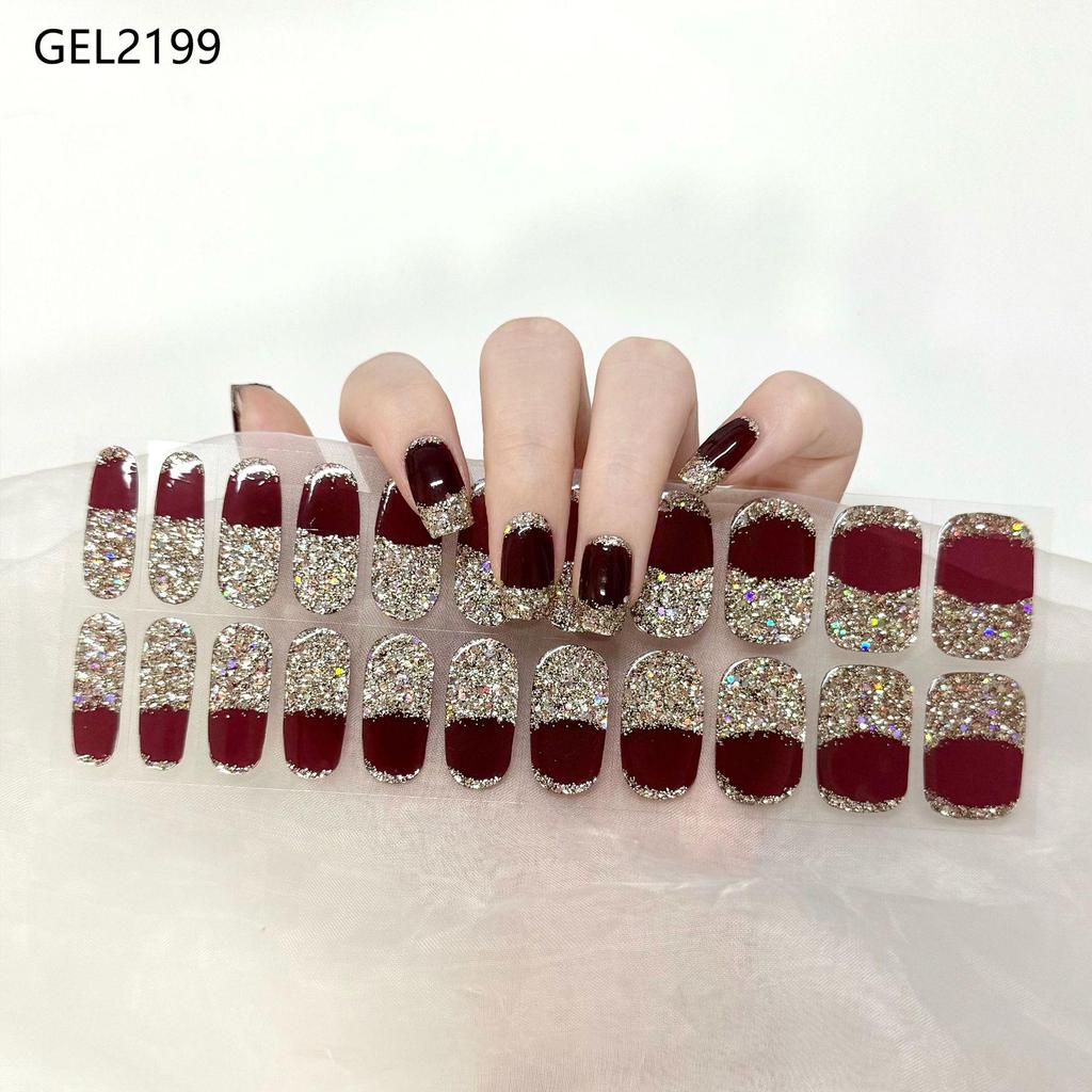 Nail Gel Stickers - No Lamp Needed, Full Coverage