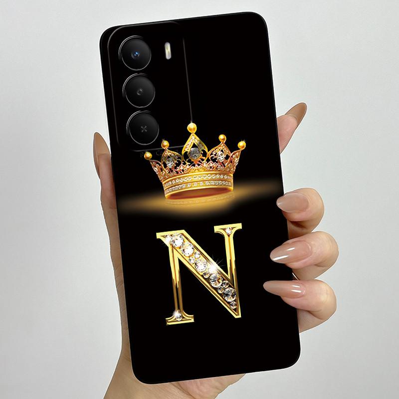 Phone Case For Realme C71 2025 Cover Luxury Crown Letters Soft Silicone Shell Shockproof Bumper for Oppo realme C71 C 71 4G Etui