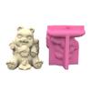 Bear & Girls Flower  Silicone Molds Pen Holder Epoxy Resin Mold Succulent Planter Making Tool for  Crafts