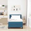 Boxspring Bed with Headboard Dark Blue 200 x 100 cm Velvet