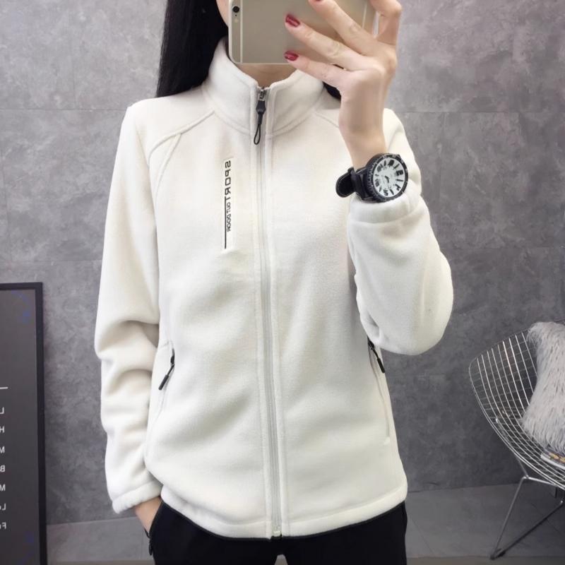 Plus Size Autumn Winter Women's Casual Cardigan Jacket Outdoor Sports Snowflake Fleece Top Youth Couple Fleece Clothing
