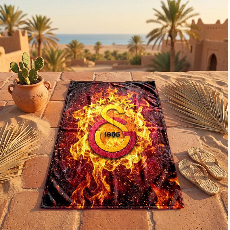 Galatasaray FC Print Microfiber Beach Towel Quick Dry Absorbent Large Towel For Beach Swimming Travel