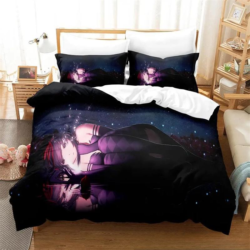 Anime Kawaii Girls Puella Magi Madoka Magica Bedding Set Boys Girls Twin Queen King Size Duvet Cover Pillowcase Bed boys Adult