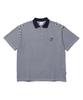 Sseochi410 Double Logo Stripe Polo Shirt Navy
