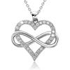 2023 New Fashion Endless Love Design Pendant Necklace Elegant Luxury Heart 8 Necklace Female Party Premium Gift