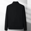 Men's Coat with Fleece Windproof Warmth and Casual Standing Collar Large Jacket for Men