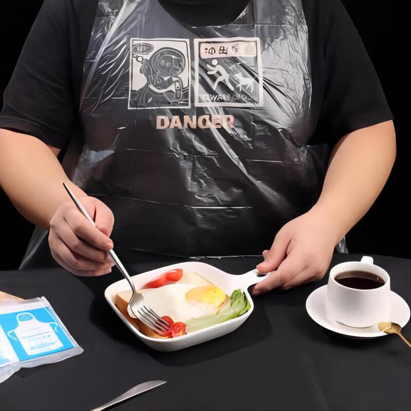 Meiliya Disposable Aprons - Large, 100 Count