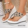 Large Size Platform Fashion Wedge Sandals for Women, New Style Platform Thick-soled Slippers, Summer Beach Sandals