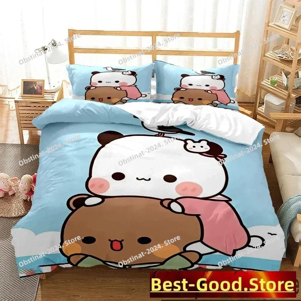 3D Print Bubu Dudu Carton Bear Pplusa Beding Set Printed With Pilowcase Soft Duvet Cover Soft Single Double Quen Super King-Sized Dimensionsd