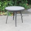 Outdoor Leisure Dining Set: Woven Rattan Table and Chairs for Hotel or Patio