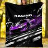 Racing Theme Printed Blanket - Perfect for Couch, Bed, Travel & Outdoor Use | Machine Washable, Cozy & Durable.