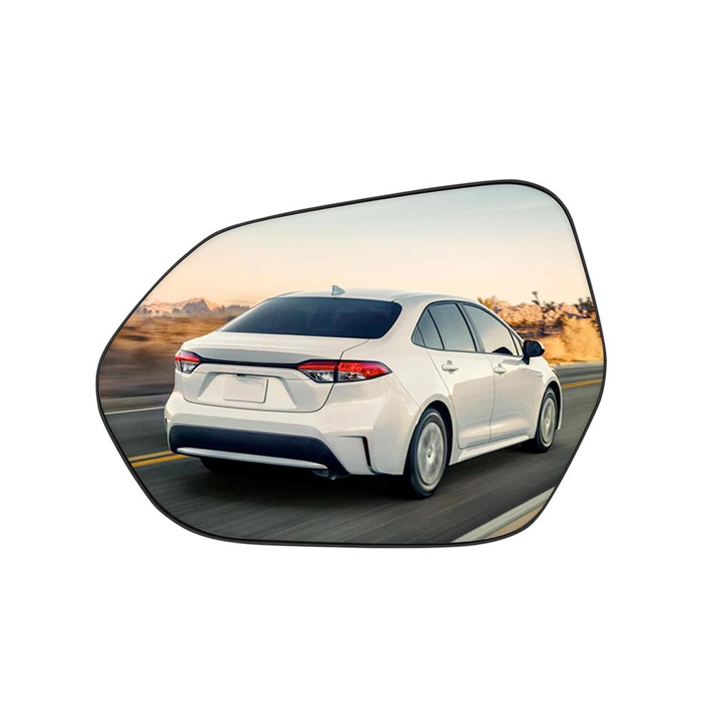 1x Szkło lusterka bocznego kierowcy z płytą nośną podgrzewane dla Toyota Camry 2018-2024