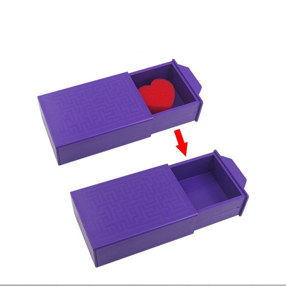 Magic Purple Magic Disappearing Box Trick Performance Magic Kits Magic Trick Props  for Kids Teens