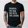 Funny Grandpa Gift TShirt The Unisex The Myth The Legend Simple Letters Printed Tshirt Tops Casual Style Crewneck Shortsleev