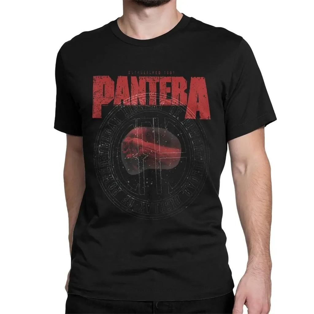 American Heavy Metal Band Pantera Poster Graphic Print Tshirt Men Women Crewneck Cotton Tee New Harajuku Fashion Oversized Top