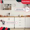 KOTARBAU® Kitchen Furniture Handle Classic Modern Oblong Long Matte Black 126 MM Spacing 96 MM Set of 6