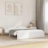 Vidaxl Bed Frame, White, Solid Wood, 140 X 190 Cm