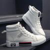 Leder Herren Canvas Schuhe Herbst High-Top Freizeitschuhe für Männer Rutschfeste Herren Sneakers Neue Winter Tenis Masculino