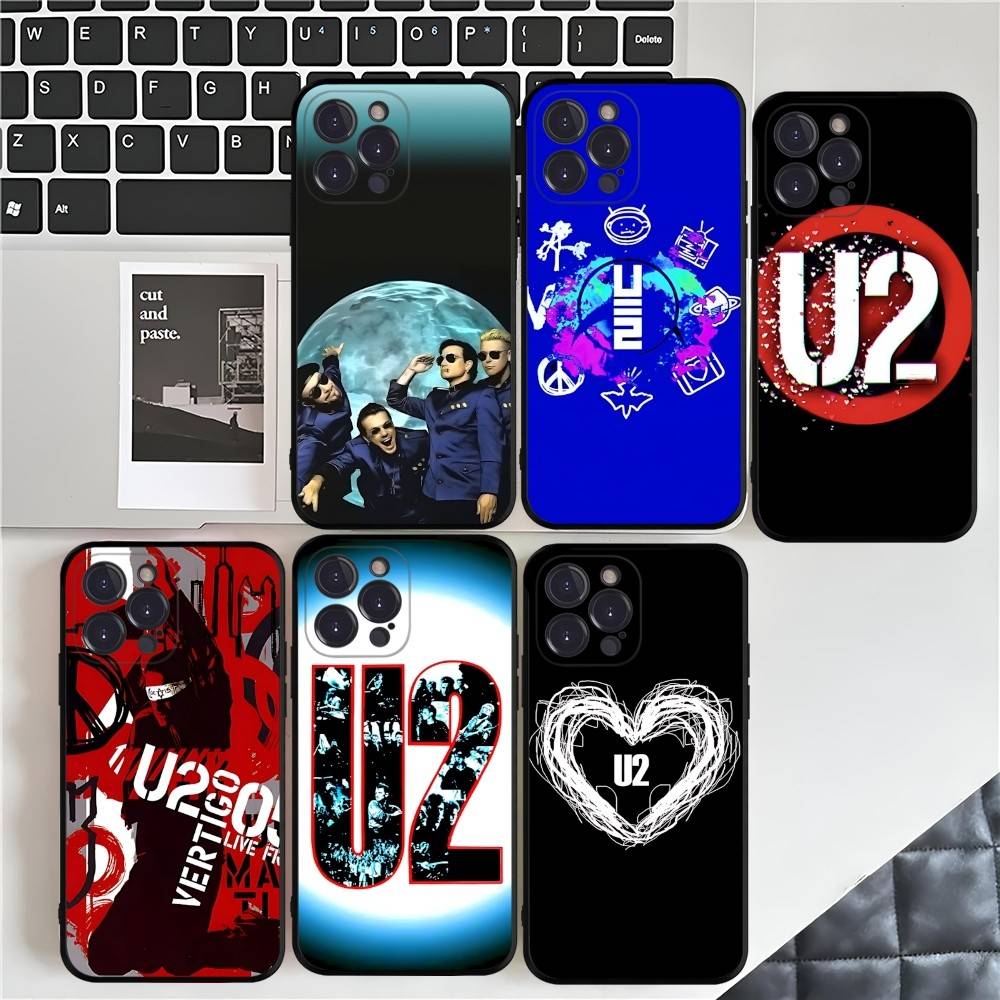 1pc Famous U-U2 Rock Band Phone Case For Iphone 17 Air 16 15 14 13 12 11 Pro Max 16 15 14 Plus TPU Soft Case