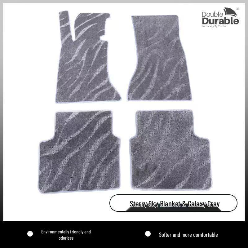 Starry Sky Imitation Wool Car Floor Mats for BMW, Mercedes-Benz, Volkswagen - High-End, Silent Carpet-Style Mat
