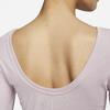 Nike Solid Color Round Neck Short Casual Long Sleeve T-Shirt Women Tops Gray Purple FN3662-019