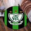 America Futebol Clube Round Rug for Livingroom,Bedroom, Palyroom, Chair Rug, Area Rug, Circle Carpet, Large Size Fan Christmas Gift