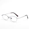Women's Ultralight Titanium Cat Eye Glasses, Fashionable Polygon Design, Anti-Blue Light, Prescription-Ready.