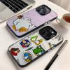 Game Club Penguin Phone Case For iPhone 16,15,14,13,12,11,8,7,Pro,Max,Plus,Mini,XS,SE Anti Fall Black Matte Hard