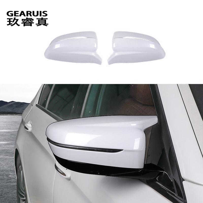 Per BMW Serie 5 G30 G38 2018-2023 Styling Auto Cornice Specchietto Retrovisore Posteriore Finestrino Portiera Copri Tromba Adesivo Rivestimento Auto