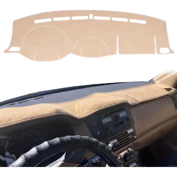 Dashboard Cover Fit for Honda Pilot 2002 2003 2004 2005 2006 2007 2008 Dash Cover Mat Pad Carpet Protector (Beige)